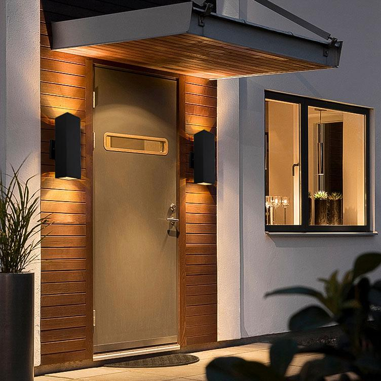 Cerdeco 37858TZ Brandon Outdoor Wall Lamp, Matte Black [UL